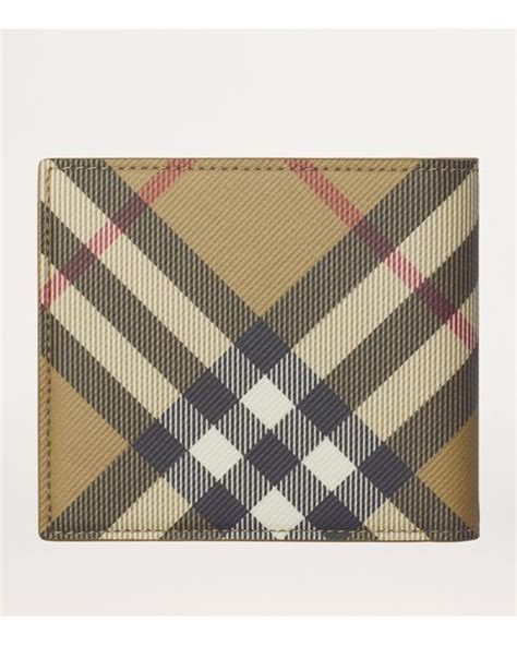 burberry check print bifold wallet|burberry wallet men's price.